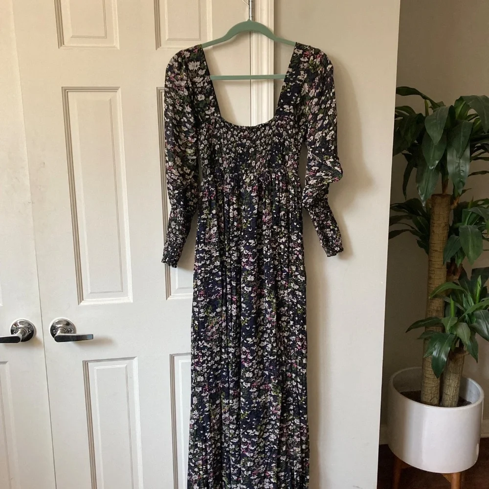 Floral Ganni Maxi Dress - Size 38 - Picture 2 of 4